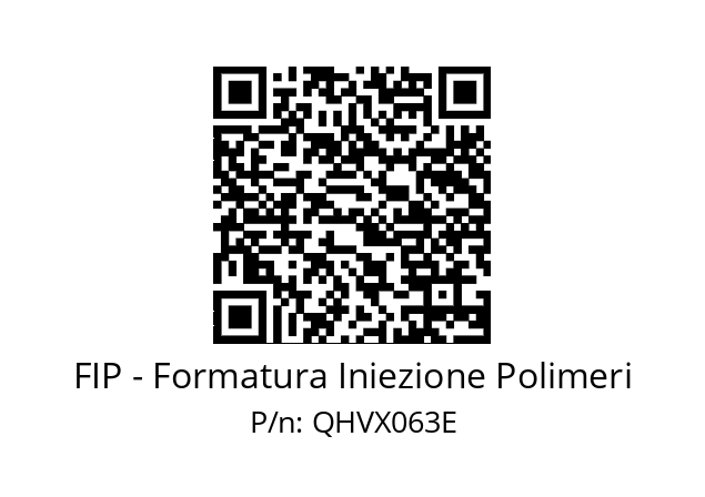   FIP - Formatura Iniezione Polimeri QHVX063E