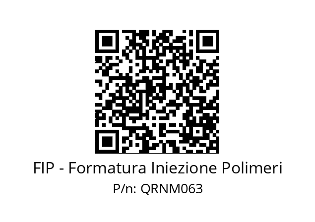   FIP - Formatura Iniezione Polimeri QRNM063