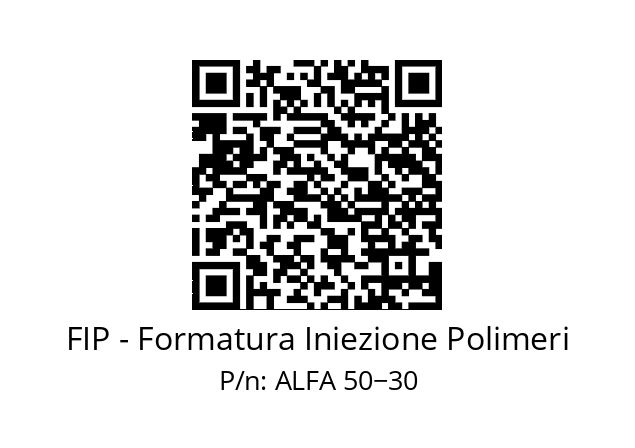   FIP - Formatura Iniezione Polimeri ALFA 50−30