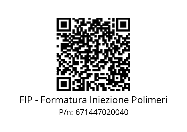   FIP - Formatura Iniezione Polimeri 671447020040