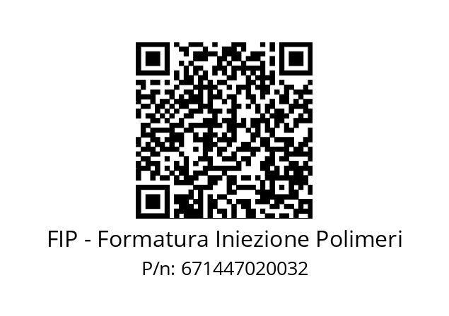   FIP - Formatura Iniezione Polimeri 671447020032