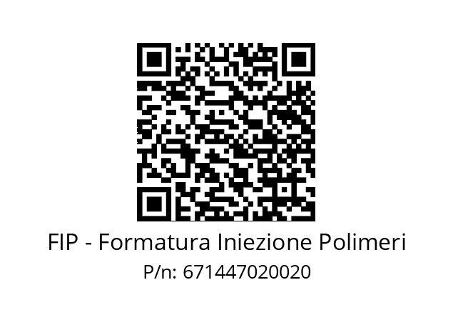   FIP - Formatura Iniezione Polimeri 671447020020