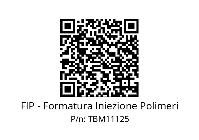   FIP - Formatura Iniezione Polimeri TBM11125