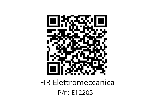   FIR Elettromeccanica E12205-I