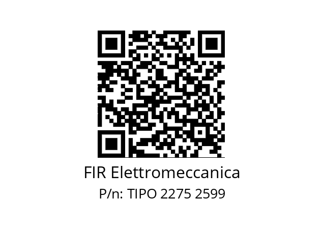   FIR Elettromeccanica TIPO 2275 2599