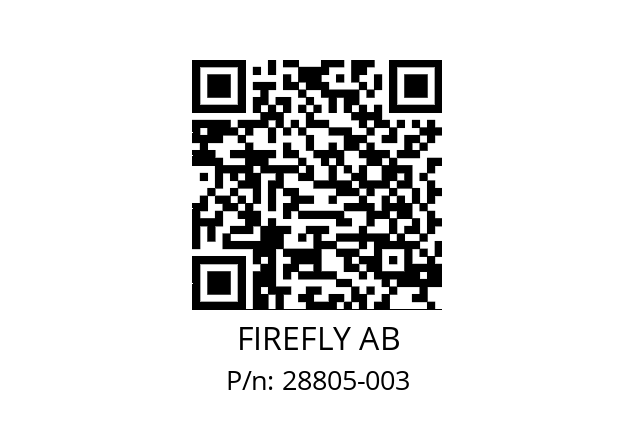   FIREFLY AB 28805-003