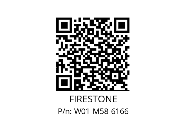   FIRESTONE W01-M58-6166