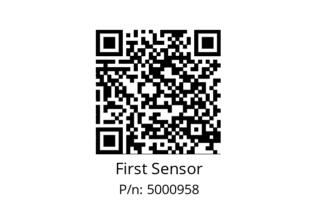   First Sensor 5000958