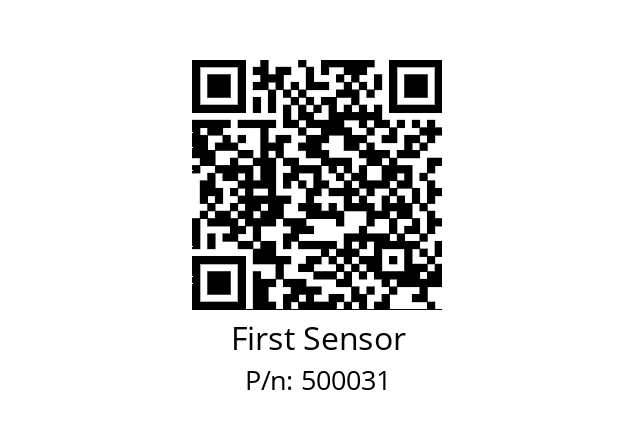   First Sensor 500031