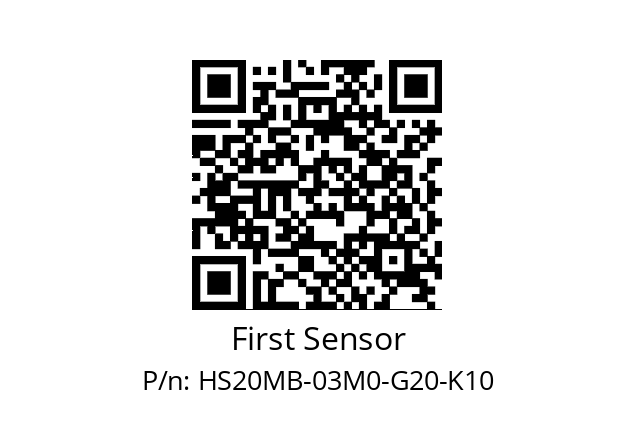   First Sensor HS20MB-03M0-G20-K10