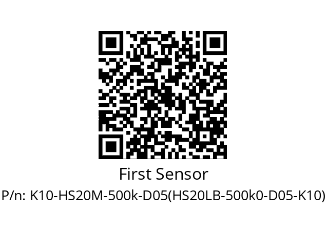   First Sensor K10-HS20M-500k-D05(HS20LB-500k0-D05-K10)