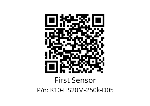   First Sensor K10-HS20M-250k-D05