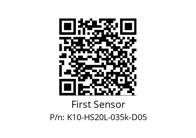   First Sensor K10-HS20L-035k-D05