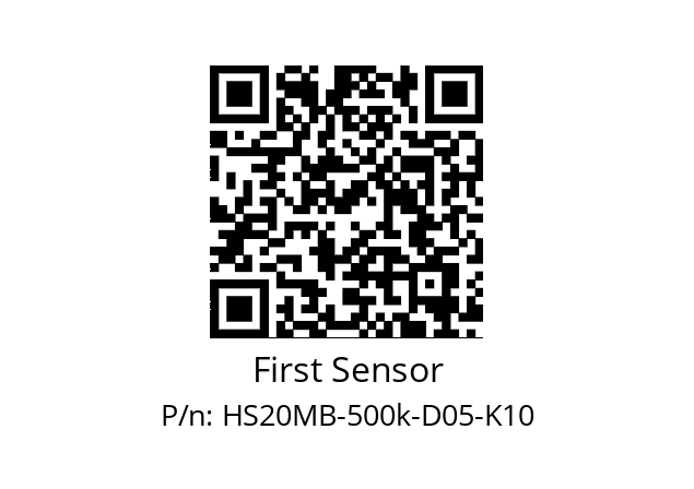   First Sensor HS20MB-500k-D05-K10