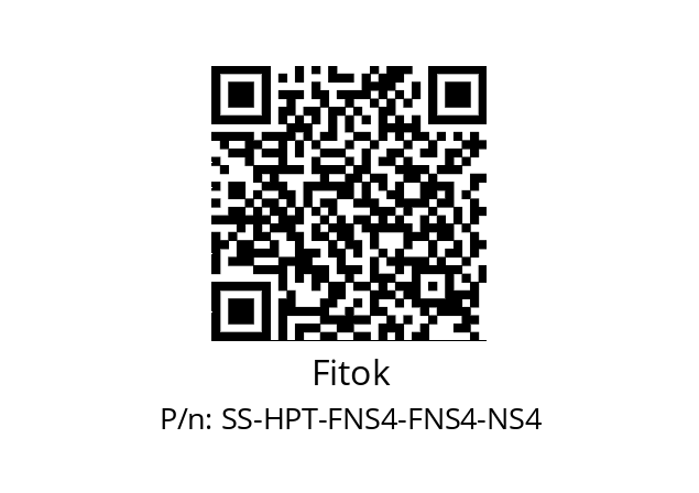   Fitok SS-HPT-FNS4-FNS4-NS4