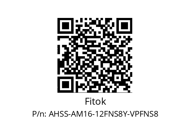   Fitok AHSS-AM16-12FNS8Y-VPFNS8