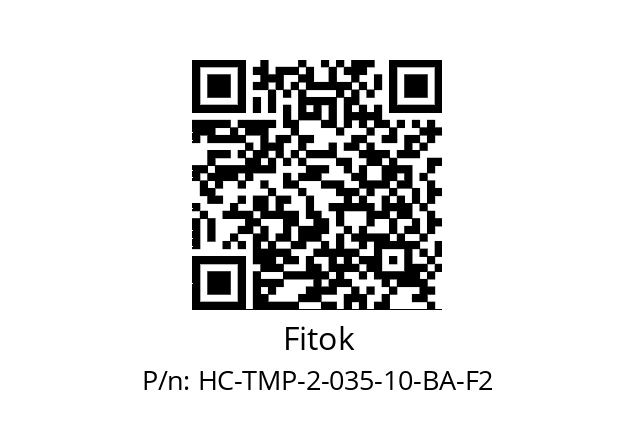   Fitok HC-TMP-2-035-10-BA-F2