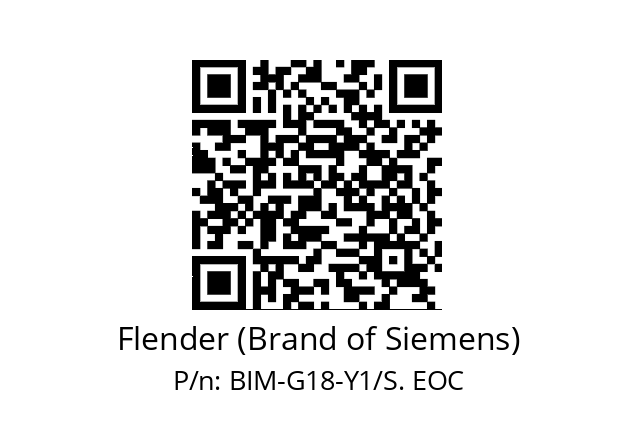   Flender (Brand of Siemens) BIM-G18-Y1/S. EOC