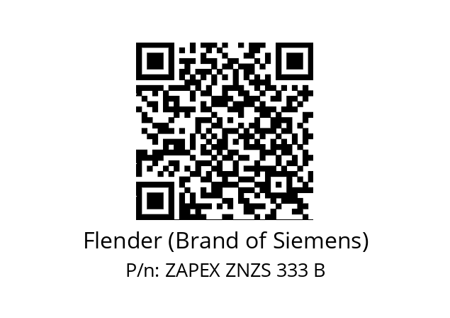   Flender (Brand of Siemens) ZAPEX ZNZS 333 B