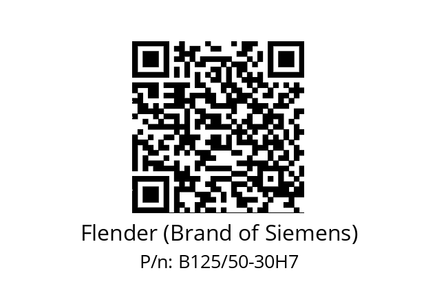   Flender (Brand of Siemens) B125/50-30H7