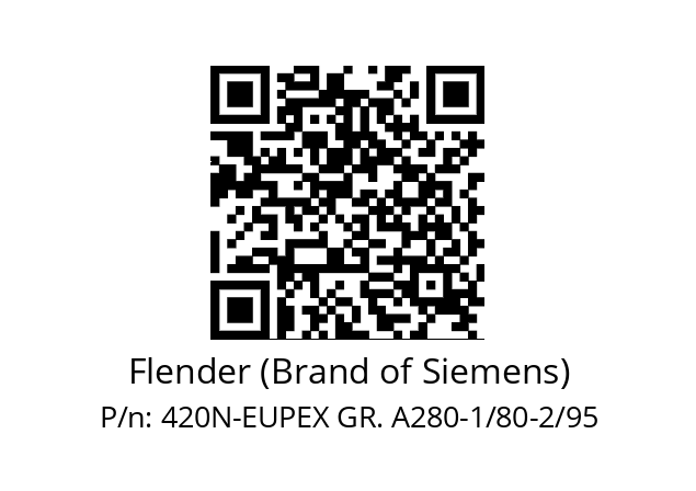   Flender (Brand of Siemens) 420N-EUPEX GR. A280-1/80-2/95