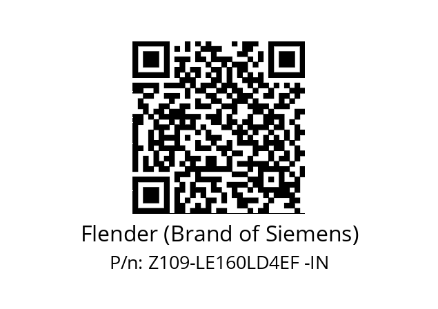   Flender (Brand of Siemens) Z109-LE160LD4EF -IN