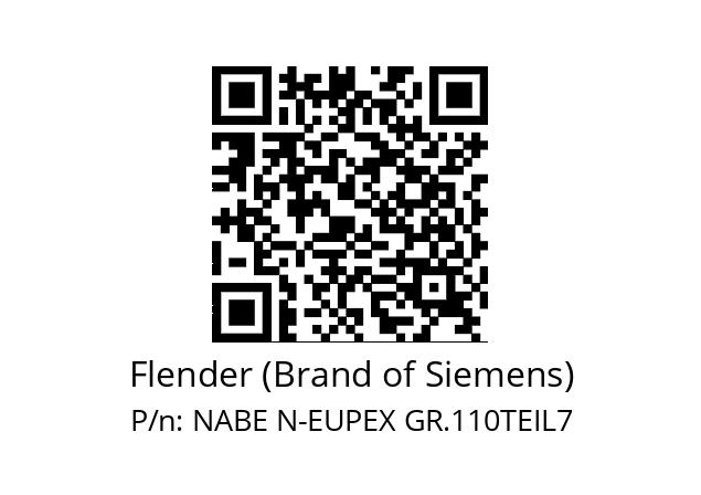   Flender (Brand of Siemens) NABE N-EUPEX GR.110TEIL7