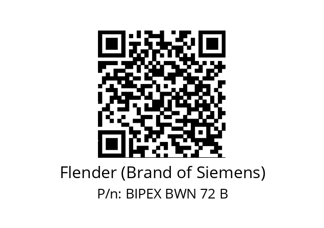   Flender (Brand of Siemens) BIPEX BWN 72 B