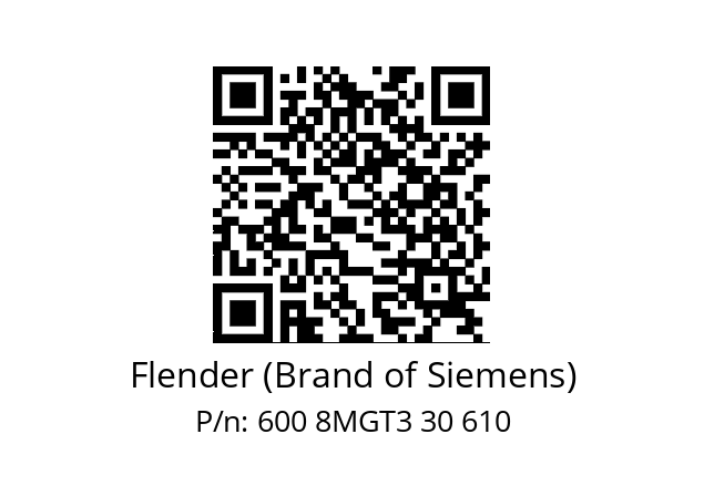   Flender (Brand of Siemens) 600 8MGT3 30 610