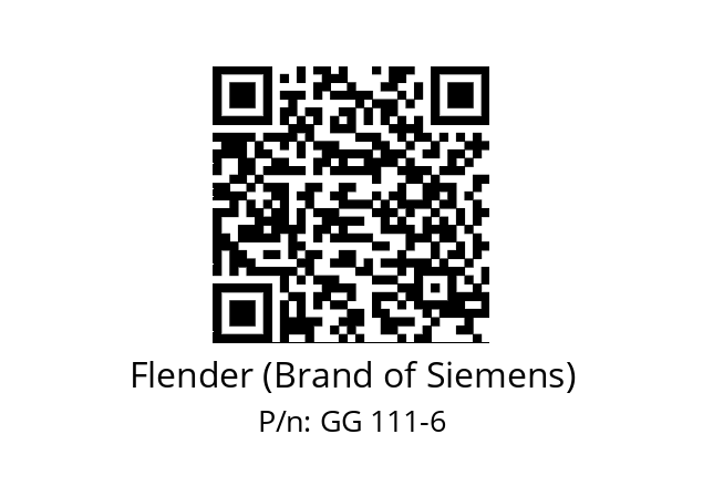   Flender (Brand of Siemens) GG 111-6