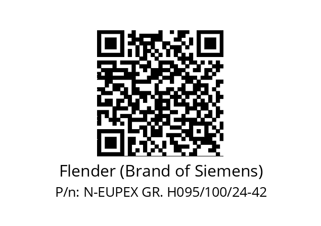   Flender (Brand of Siemens) N-EUPEX GR. H095/100/24-42