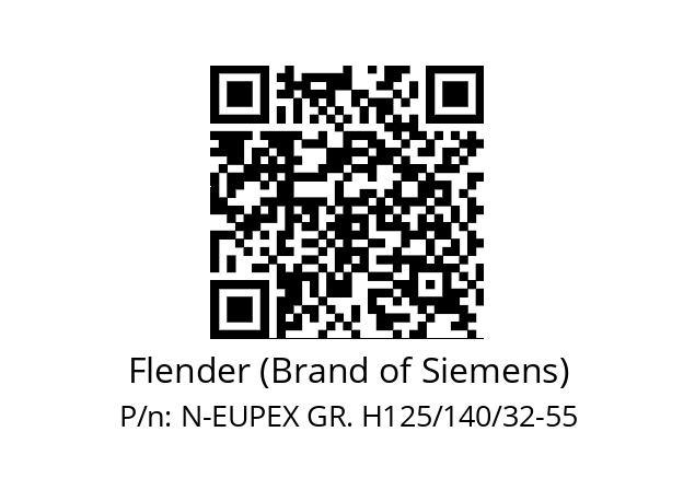   Flender (Brand of Siemens) N-EUPEX GR. H125/140/32-55