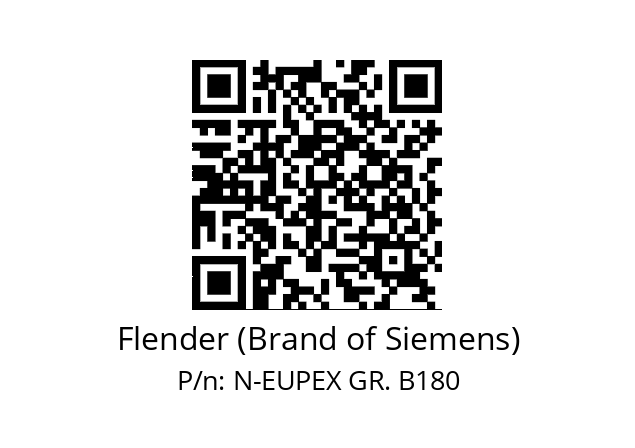   Flender (Brand of Siemens) N-EUPEX GR. B180