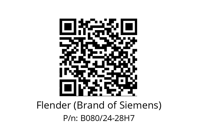   Flender (Brand of Siemens) B080/24-28H7