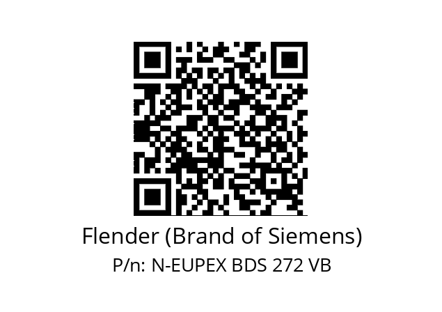   Flender (Brand of Siemens) N-EUPEX BDS 272 VB