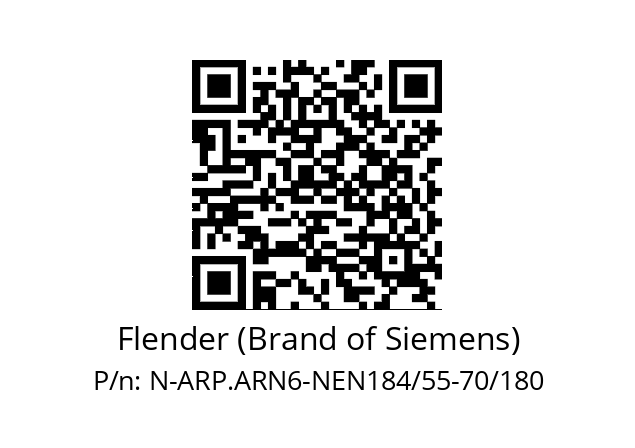   Flender (Brand of Siemens) N-ARP.ARN6-NEN184/55-70/180