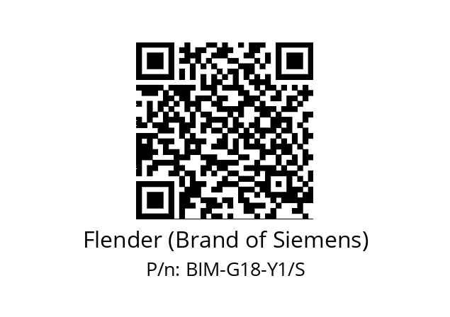   Flender (Brand of Siemens) BIM-G18-Y1/S