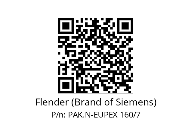   Flender (Brand of Siemens) PAK.N-EUPEX 160/7