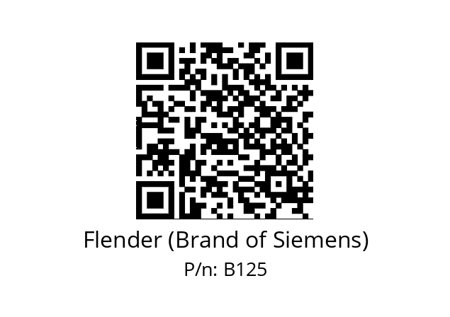   Flender (Brand of Siemens) B125