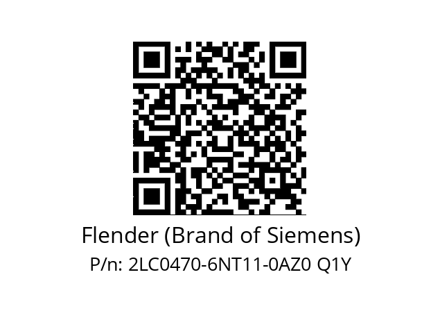   Flender (Brand of Siemens) 2LC0470-6NT11-0AZ0 Q1Y