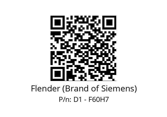   Flender (Brand of Siemens) D1 - F60H7