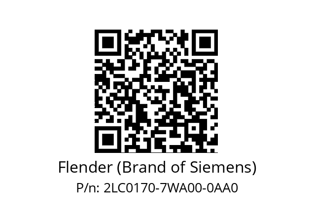   Flender (Brand of Siemens) 2LC0170-7WA00-0AA0