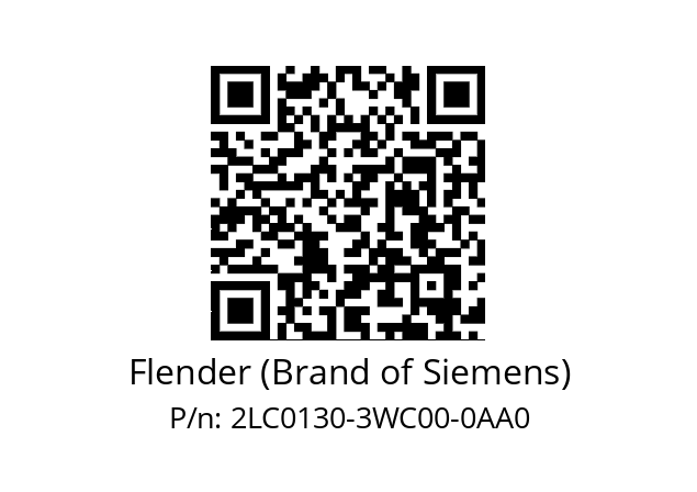   Flender (Brand of Siemens) 2LC0130-3WC00-0AA0