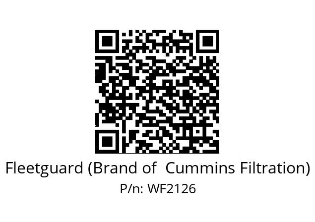   Fleetguard (Brand of  Cummins Filtration) WF2126