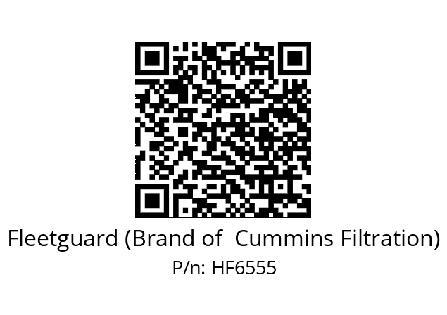   Fleetguard (Brand of  Cummins Filtration) HF6555