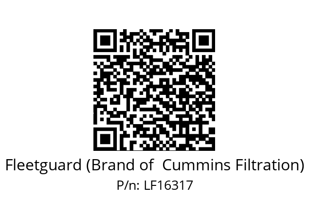   Fleetguard (Brand of  Cummins Filtration) LF16317