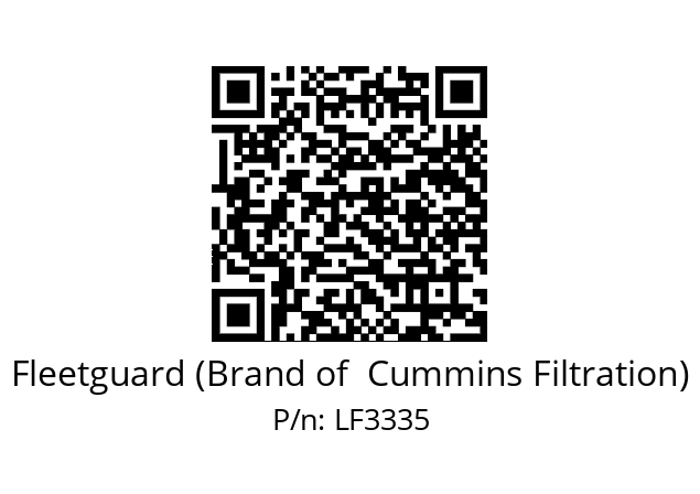   Fleetguard (Brand of  Cummins Filtration) LF3335