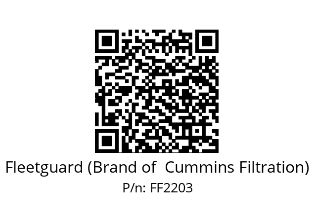   Fleetguard (Brand of  Cummins Filtration) FF2203