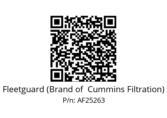   Fleetguard (Brand of  Cummins Filtration) AF25263