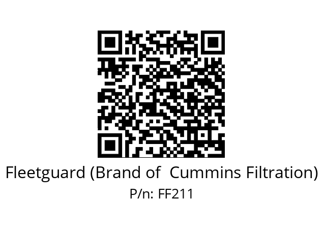   Fleetguard (Brand of  Cummins Filtration) FF211